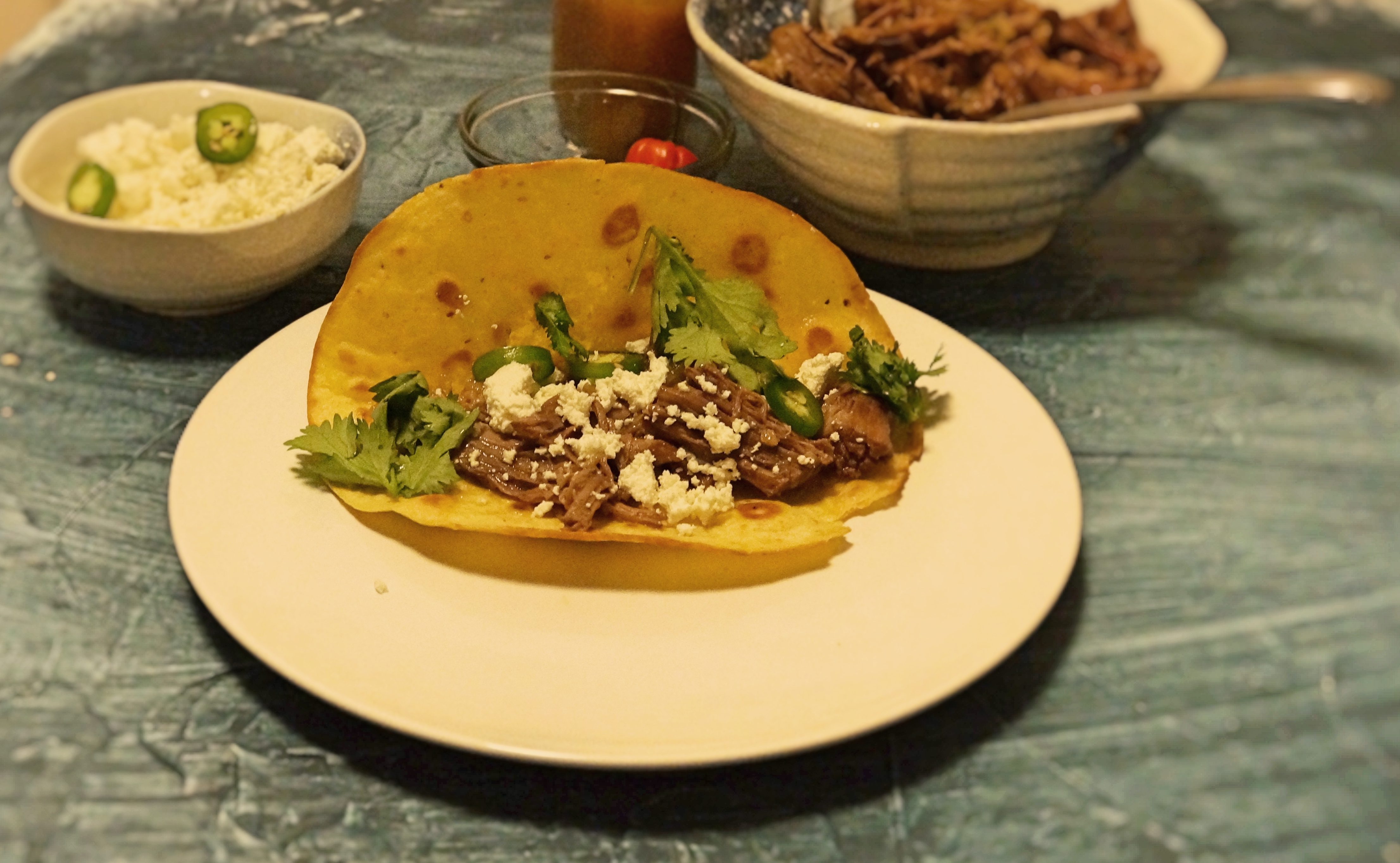 The most delicious brisket tacos